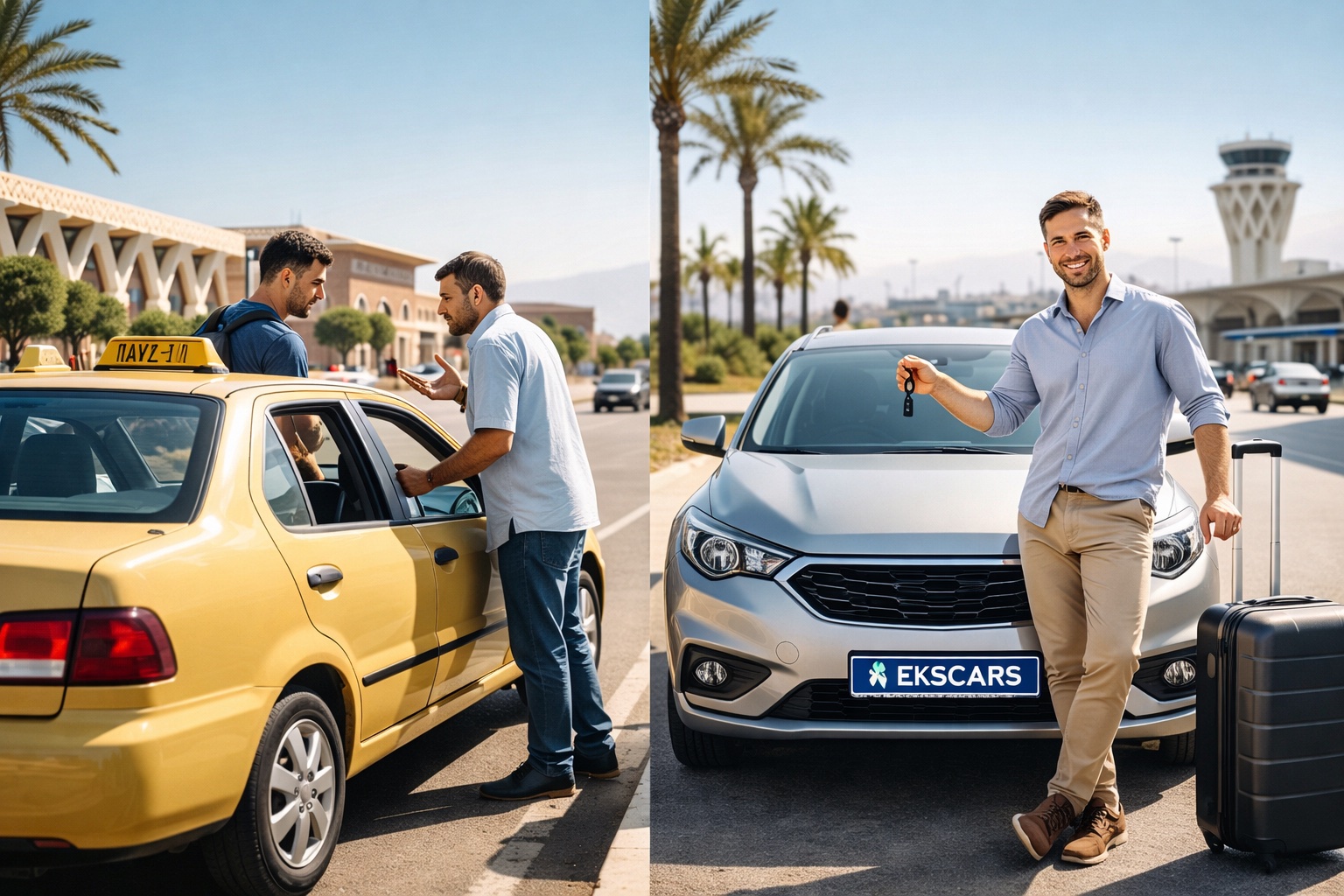 Transferts depuis l’aéroport de Marrakech : location de voiture ou taxi ?